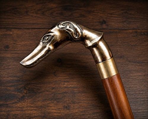 Handcrafted wooden cane - handcrafted, with