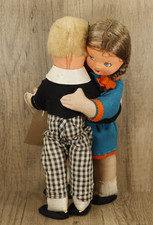 Vintage / Antique Deans Rag Book Dancing Dolls - 33cm