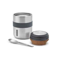 Black and Blum - Thermo Pot with Fork (550ml) - 100% Leak-Proof - Slate