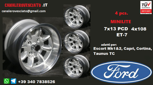 Minilite wheels inch - minilite,