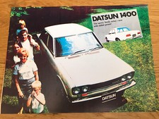 Datsun 1400 Saloon 1971-72 UK Single Sheet Brochure