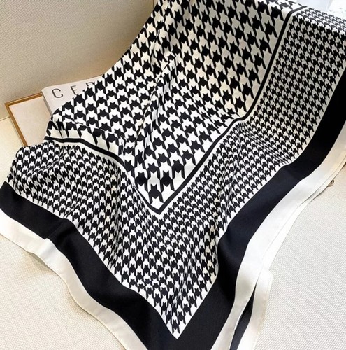 Scarf black ivory designer - scarf,