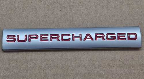 Supercharged badge rear - supercharged,