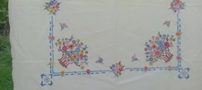 2 X Vintage Embroidered Cloths