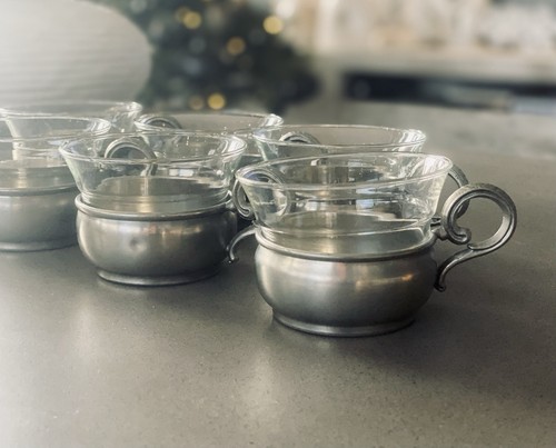 Set vintage pewter - set, of
