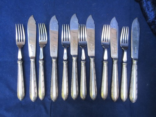Antique silver plated fish - antique,