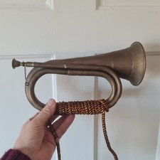 Vintage Brass Military Bugle