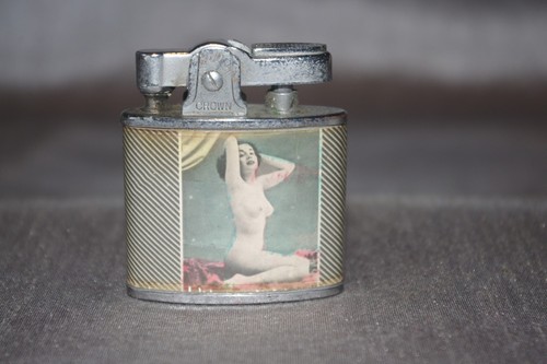 Vintage lighter nude pin up - lighter.,