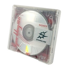 Sony Sparkling 80 Minute Recordable MiniDisc Red - Japanese Import MD