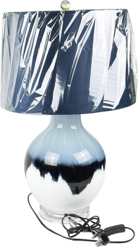 Ice shadows table lamp navy - ice,