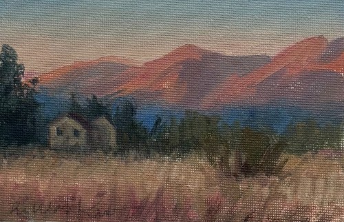 Mountain sunset scenic