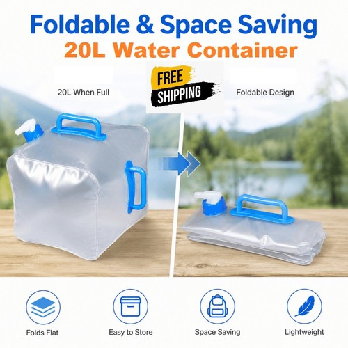 20l foldable water container - water,