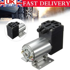 DC24V 10W Mini Small Oilless Vacuum Pump -75KPa Flow 12L/min Pump With Holder UK