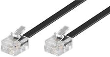 Modular Telephone Cable black 3m RJ11/RJ14 male 6P4C to RJ11/RJ14 male 6P4C 3m