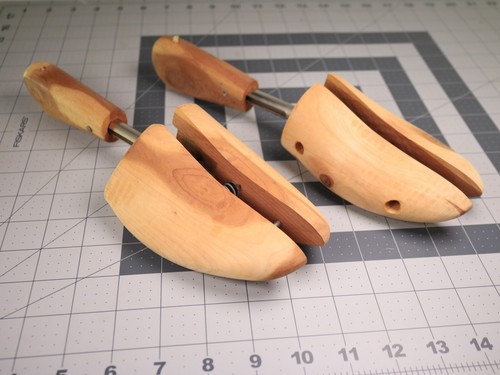 Vintage pair wooden cedar - vintage,