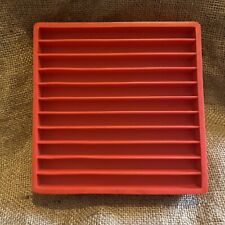 IKEA Vintage Designer Richard Clack FRAGG CD Holder Display Stand Retro Red VGC