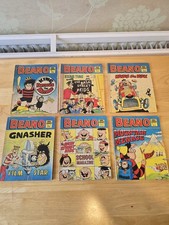 Beano Comic Library Numbers 1 to 6. One Is cover only, good Condition.