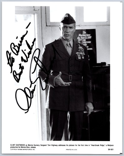 Clint eastwood autographed - clint,