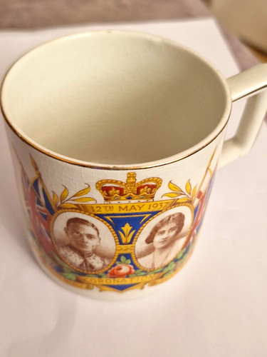 1937 coronation mug king - coronation,