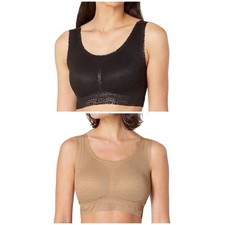 Rhonda Shear Women's Stretch Animal Lace Leisure Bra Size 3XL