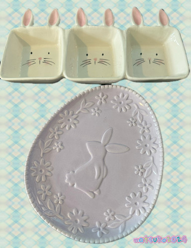 Cute easter bunny - cute, ceramic