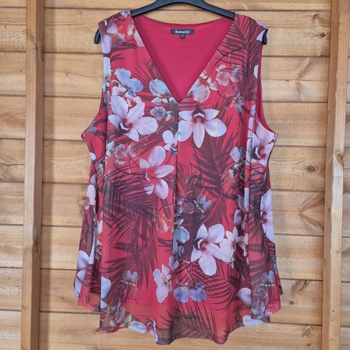 Ladies red floral - ladies, fully