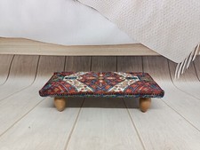 Upholstered footstool Bed step stool Bohemian stool Fireside stool Foot Riser