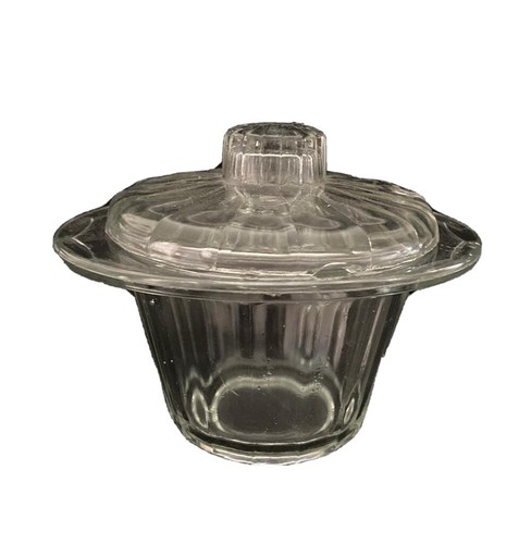 Jam pot glass - jam, vintage