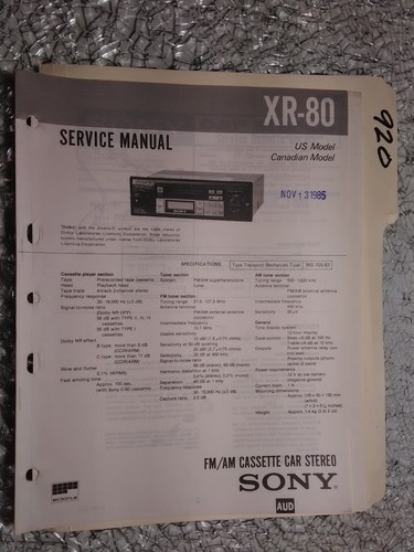 Sony service manual - sony,
