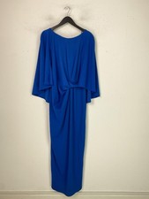 Monsoon Blue Midi Dress Cape