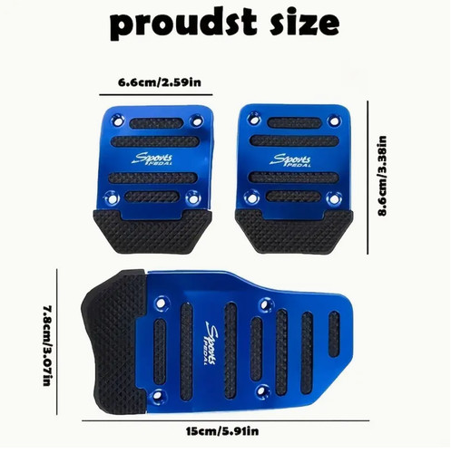 Anti slip car pedal covers - anti-slip,