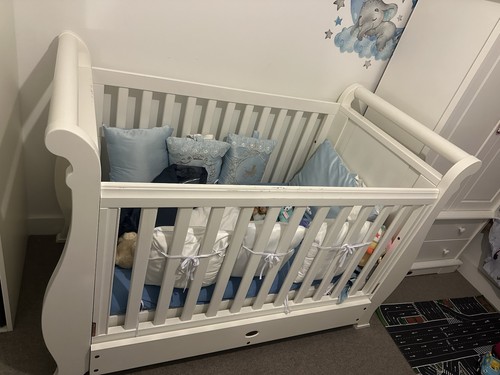 Boori nursery sleigh cot - nursery, bed