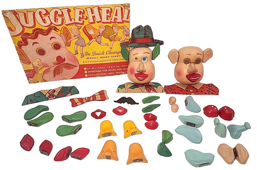 Vintage 50s juggle - juggle, head