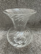 Dartington Glass Ripple Small Vase In Good Condition