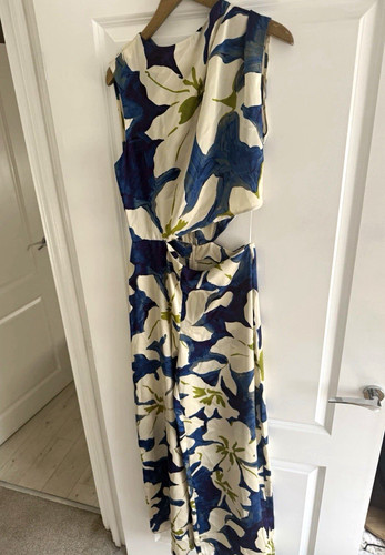 Zara blue white green floral - blue/white/green,