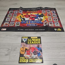 Merlin Premier League Football 2001 Sticker Album Book 100% Complete 