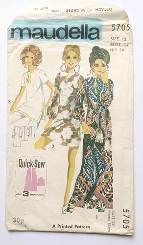 Maudella vintage dress pattern - dress,