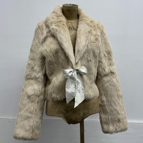 Vintage y2k cream rabbit - y2k, fur