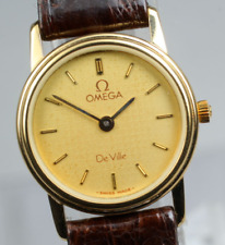 Omega De Ville Ref.1450 Ladies 1970s Quartz 20mm Gold Plated Watch , Papers