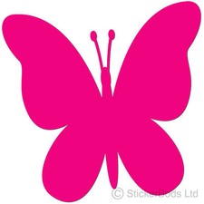 36 HOT PINK BUTTERFLY STICKERS
