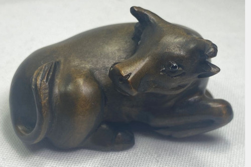 Netsuke antique cow - antique,
