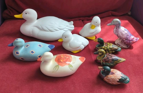 Job lot ceramic ducks - lot, vintage