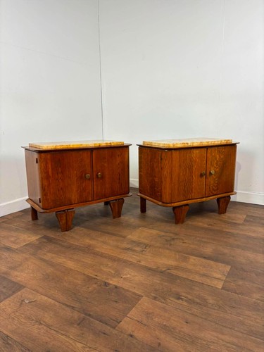 Pair french art deco - art, oak