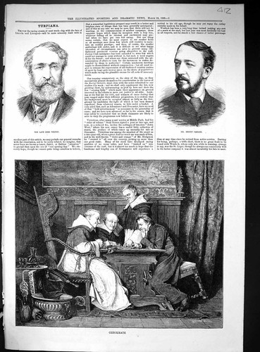 Old 1882 checkmate - old, playing