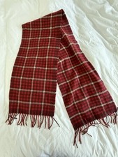 Daks Cashmere Scarf - Burgundy House Check