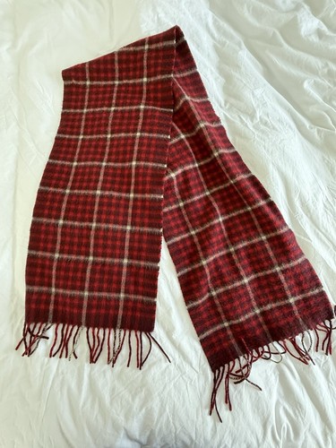 Daks cashmere scarf - cashmere, burgundy
