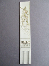 Leather BOOKMARK SCOTLAND Rob Roy & Trossachs Vistior Centre Callender White