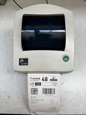 Zebra LP2844 Direct Thermal Printer 2844-20320-001 + cables & labels.