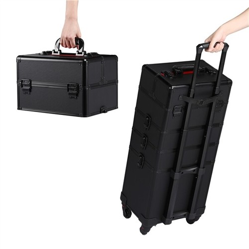 Rolling makeup train case - makeup,