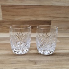 Set of 2 Crystal Glass Barrell